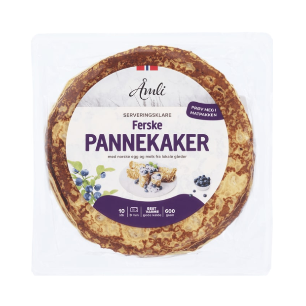 Traditional Pancakes Pre-Cooked - Pannekaker Stekte 600g Åmli